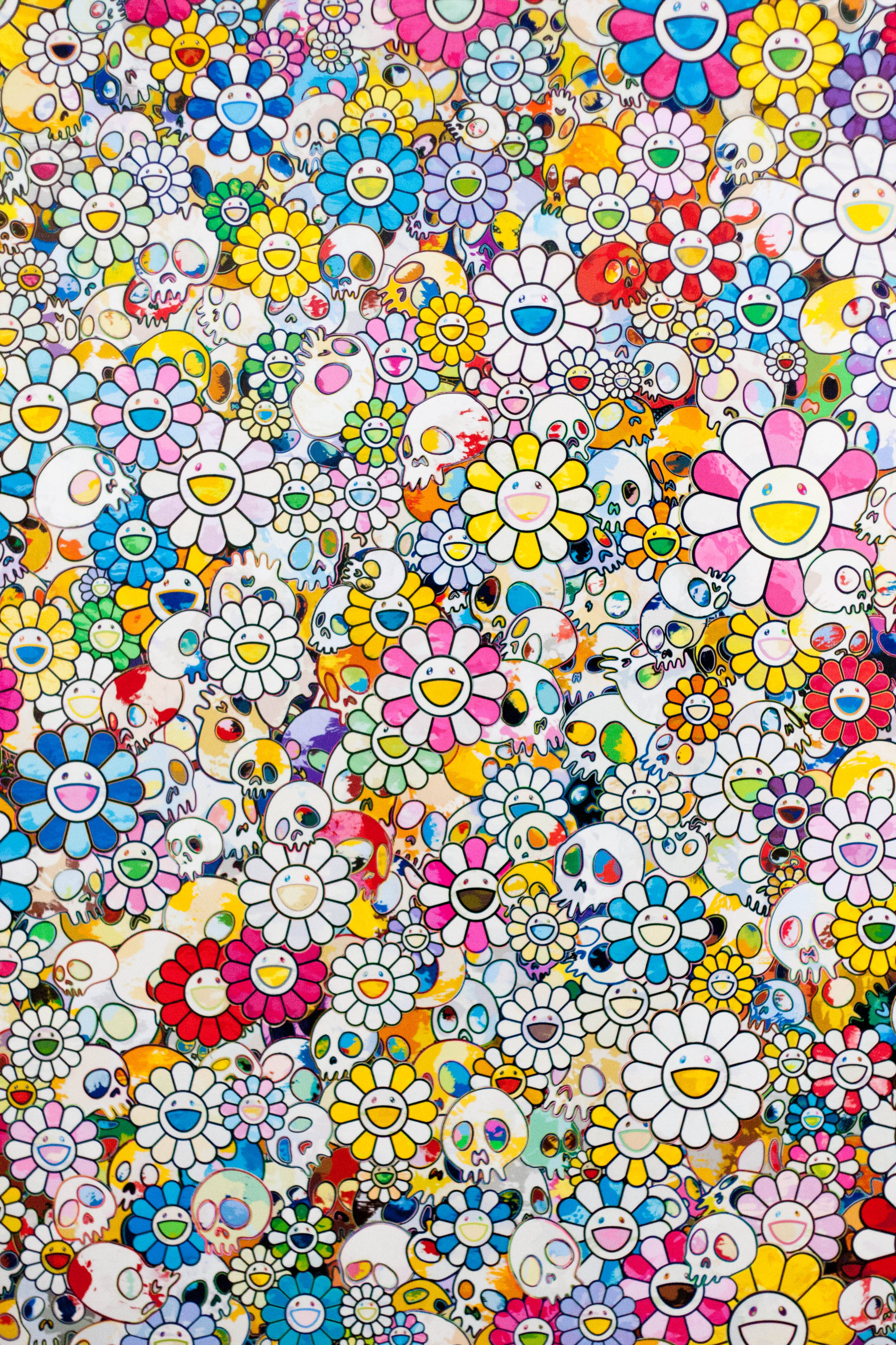 Zâmbete Mari Takashi Murakami 4K Fundal
