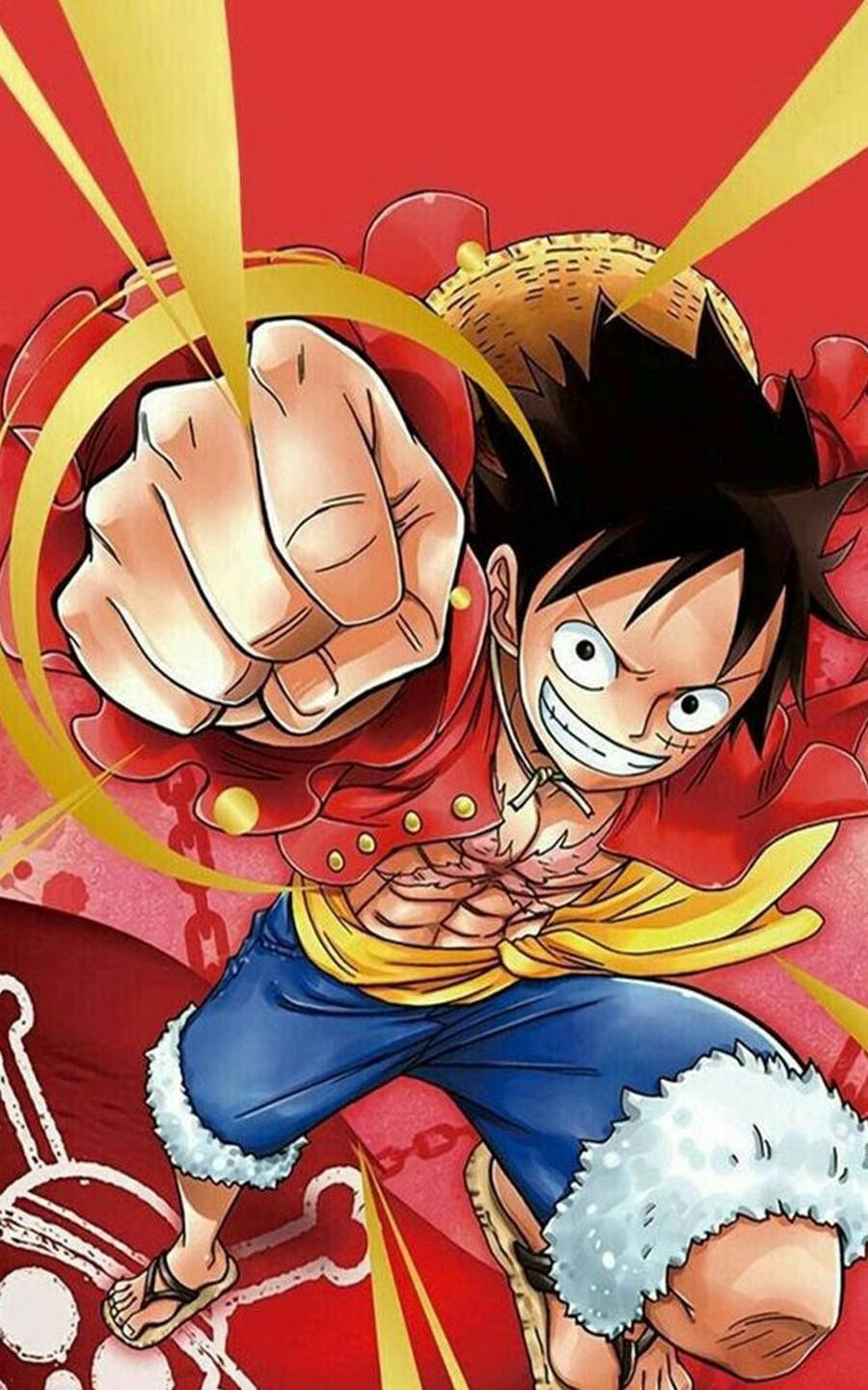 Zâmbetul și pumnul lui Luffy Fundal