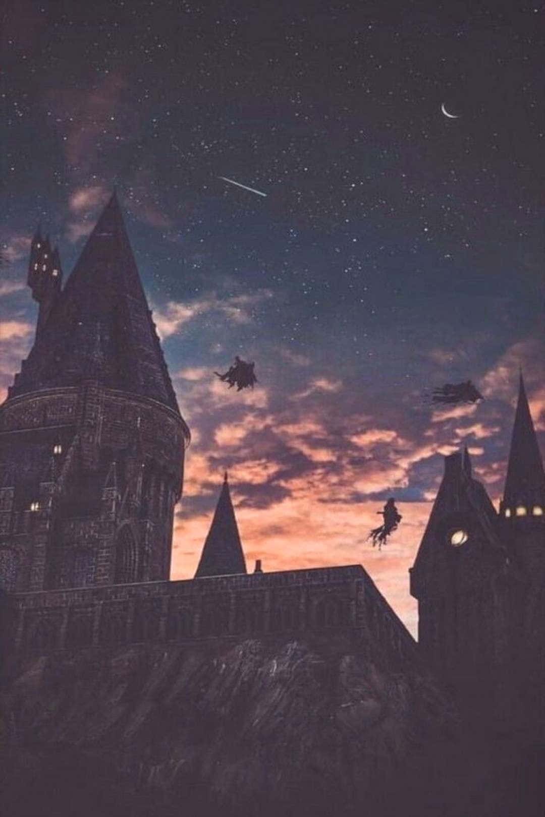 Zboară spre Hogwarts Fundal