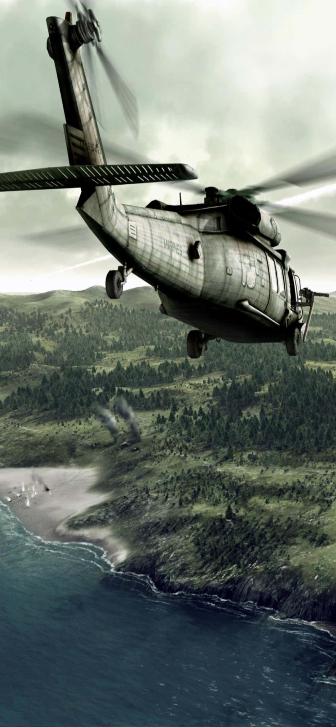 Zboară sus cu noul Helicopter iPhone Xs Fundal