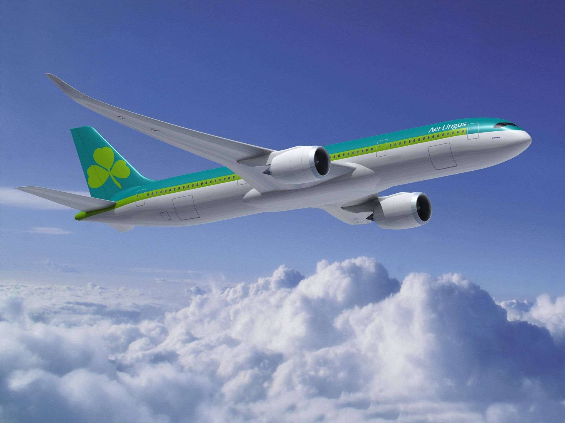 Zbor Avion Aer Lingus Fundal