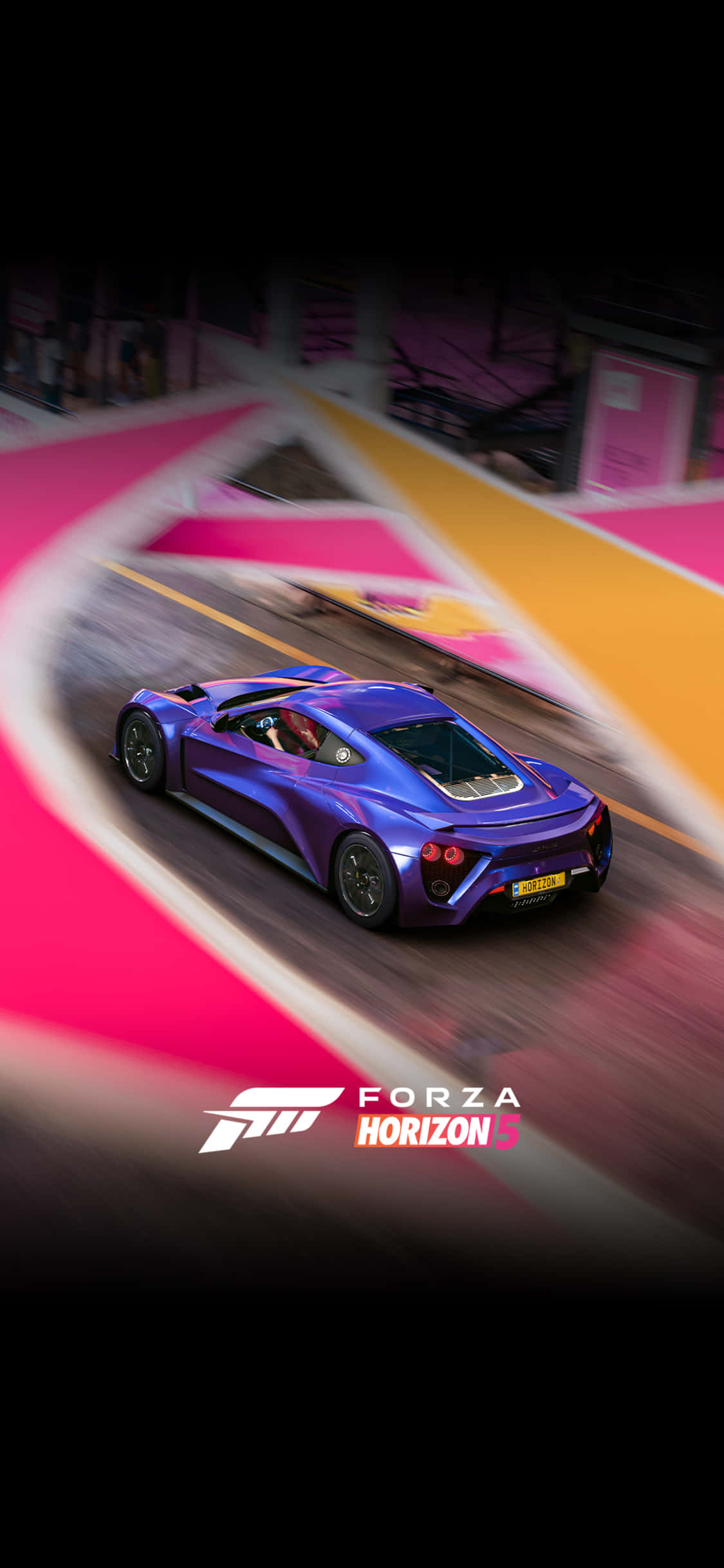 Zenvo albastru iPhone X Forza Motorsport 7 Fond Fundal