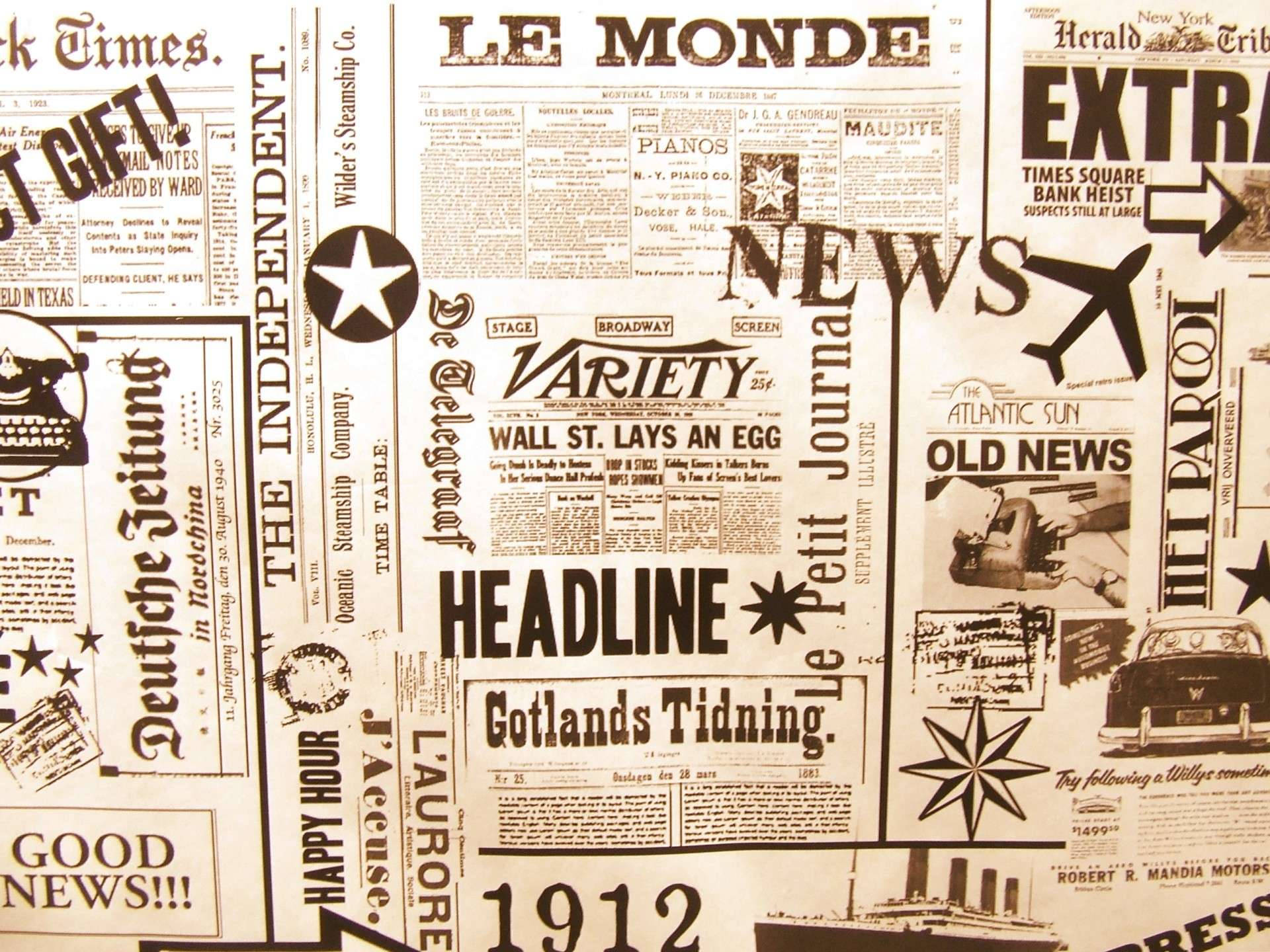 Ziar estetic vintage tabloide Fundal
