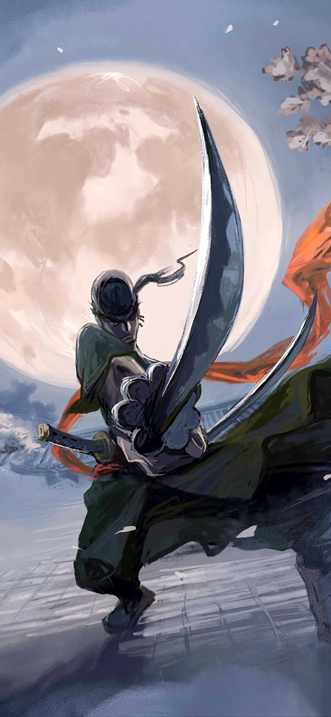 Zoro HD in Battle Stance Fundal