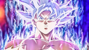 8k 3d Anime Goku Pe Foc — Dragon ball z GIF Fundal