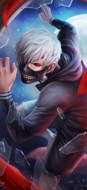 Ken Shattering Glass Tokyo Ghoul Iphone — iPhone 17 Pro Max Fundal