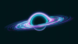 Disc Roz și Albastru al Găurii Negre 4K — Spațiu cosmic GIF Fundal
