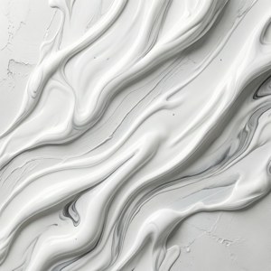 Artă fluidă albă curgătoare, cu umbre subtile, o piesă abstractă dinamică. — Alb aesthetic Fundal