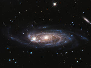 Fond de ecran cool cu spirala Căii Lactee în spațiul cosmic