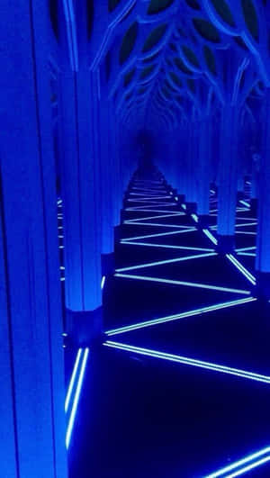 Imagini cu estetica neon albastru — Albastru neon estetic Fundal