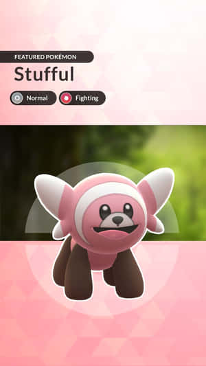 "Adorabilul Stufful, Pokémon de tip dual" — Pokemon Telefon Fundal