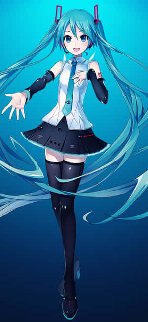 Fond Hatsune Miku — Zenfone 10 Fundal