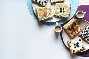 Aesthetic Waffles Flat Lay wallpaper — 3:2 Fundal