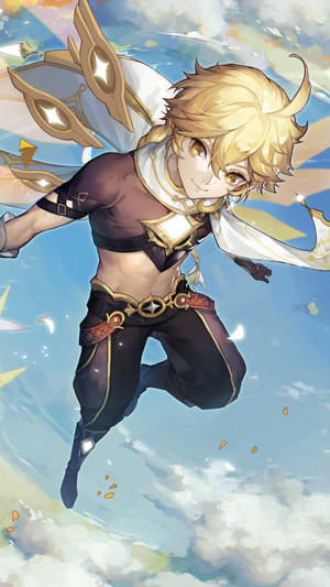 Aether zburând – telefon Genshin Impact