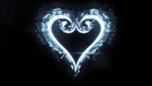 Afișaj fermecător al logo-ului Kingdom Heart