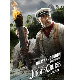 Imagine de wallpaper cu afisul filmului Jungle Cruise 2021. — Zori Fundal