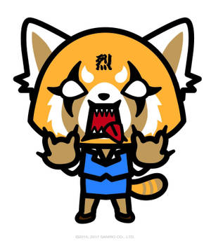 Fond de ecran Aggretsuko Fanart Hardcore — Galaxy Z Fold 6 Fundal