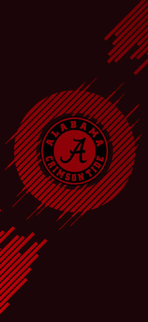 Fond de ecran Alabama Crimson Tide Roșu Închis Artă — iPhone 18 Fundal