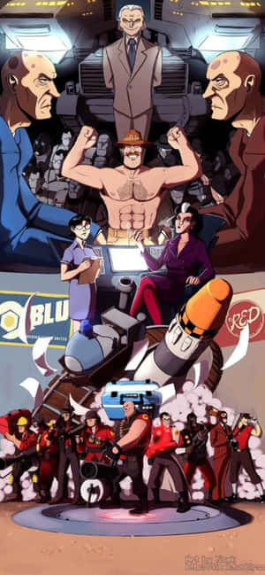 Iphone Xs Max Team Fortress 2 Fundal — iPhone 13 Mini Fundal