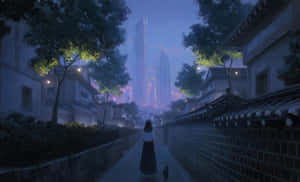 Fond Alee — Anime estetic GIF Fundal