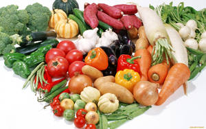 Amestec vibrant de legume proaspete — 16:10 Fundal