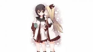 Fond de ecran anime lesbian Yui și Kyoko