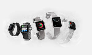 Fond de ecran Apple Watch Culori Negre și Gri — Apple Watch Fundal