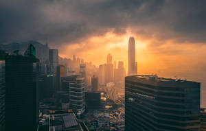 Apus Orizont Hong Kong wallpaper. — 7680x4320 Fundal