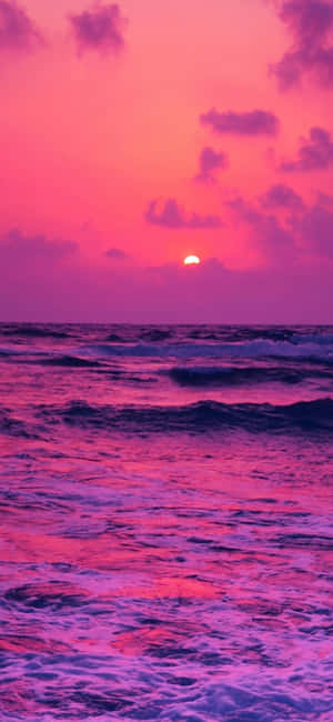 Pink Beach Sunset — Xiaomi 18 Pro Max Fundal
