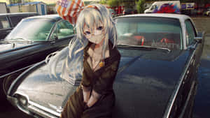 Fundal mașină anime — Mașină anime Fundal