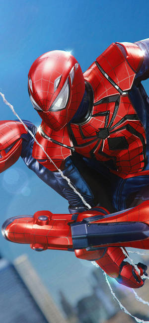 Armor Spider Man Iphone — iPhone 16 Fundal
