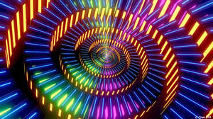 Fundal cu artă abstractă cu spirală strălucitoare