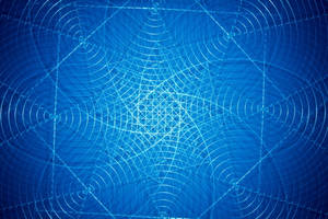 Tapet cu modele geometrice abstracte albastre