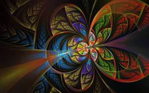 Artă abstractă mandala cu forme și linii colorate. — Artă abstractă Fundal