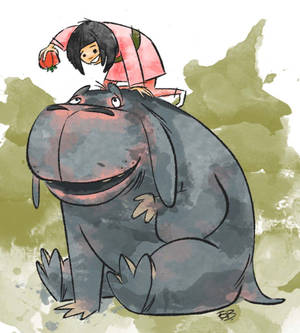 Fond de ecran Artă Cartoon Pătată Okja. — Nubia Fold Fundal