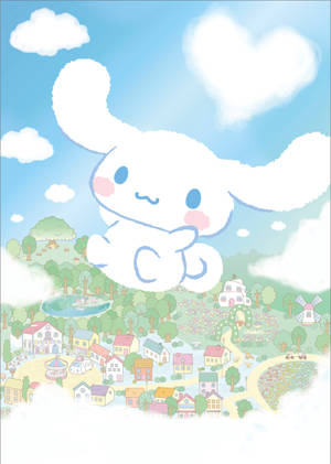 Fond de ecran artă Cinnamoroll zburător — OnePlus Pad Go 2 Fundal