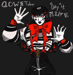 Tapet arta clown mim — Galaxy Z Flip7 FE Fundal