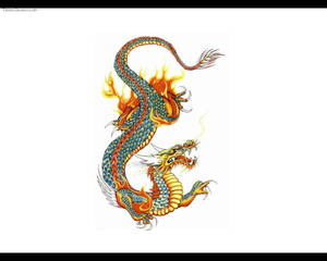 Artă Colorată Dragon Japonez PC