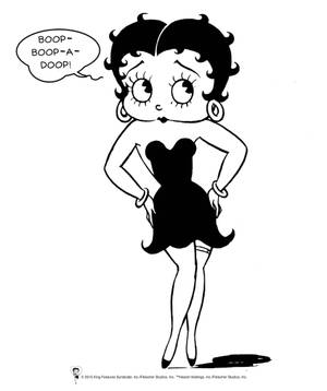 Fond de ecran artă comică Betty Boop — Galaxy Z Fold Fundal