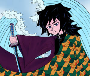 Artă Cool Demon Slayer — Cool Demon Slayer Fundal