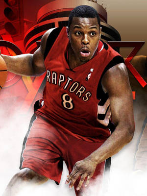 Fond de ecran artă cu efect de fum Kyle Lowry — 3:4 Fundal