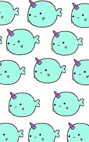 Fond de ecran Bubble Narwhal Art — Lenovo Legion Y700 AI Fundal