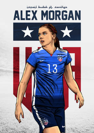 Fond de ecran artă digitală Alex Morgan — IQOO Pad5 Fundal