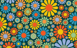 Desktop estetică anii 70 — Floral Fundal