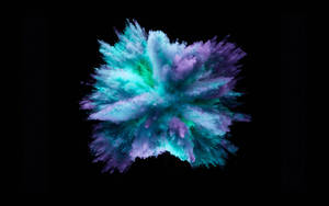MacBook Pro Explozie de Culori pe fundal Negru wallpaper. — MacBook Pro Fundal