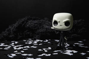 Artă Funko de Halloween pentru laptop — Coșmar înainte de Crăciun Fundal