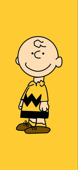 Wallpaper artă galbenă Charlie Brown — iPhone 16 Plus Fundal