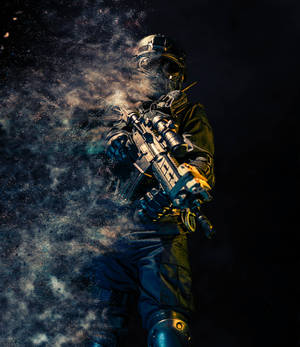 Artă Grafică Pistolar wallpaper — Galaxy Z Fold Fundal