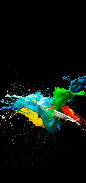 Fond de ecran cool Note 10 cu artă lichidă colorată — iPhone 12 mini Fundal
