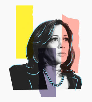 Fond de ecran Artă Pastel Kamala Harris — Vivo X Fold Fundal